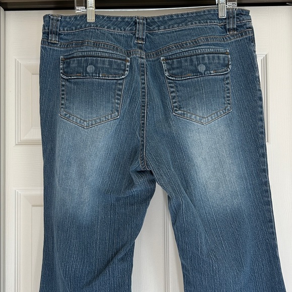 Daisy Fuentes Cropped Blue Denim Jeans Size 16W - Picture 3 of 9